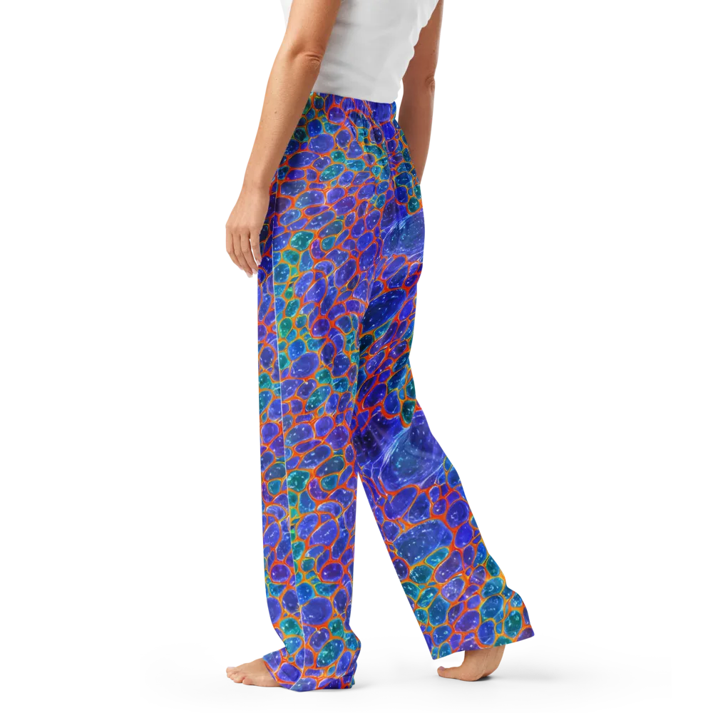 Neon Riverstone on Women's Pajama Pants — Left