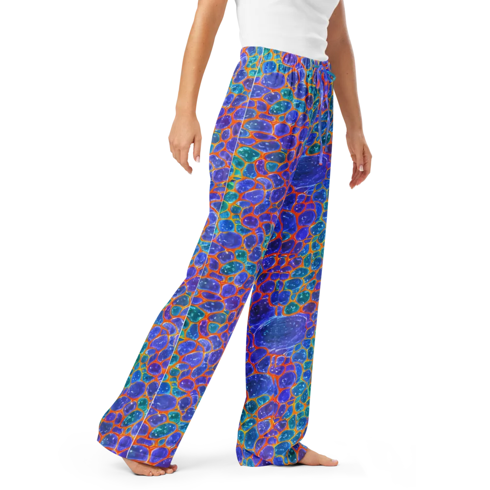 Neon Riverstone on Women's Pajama Pants — Right Front