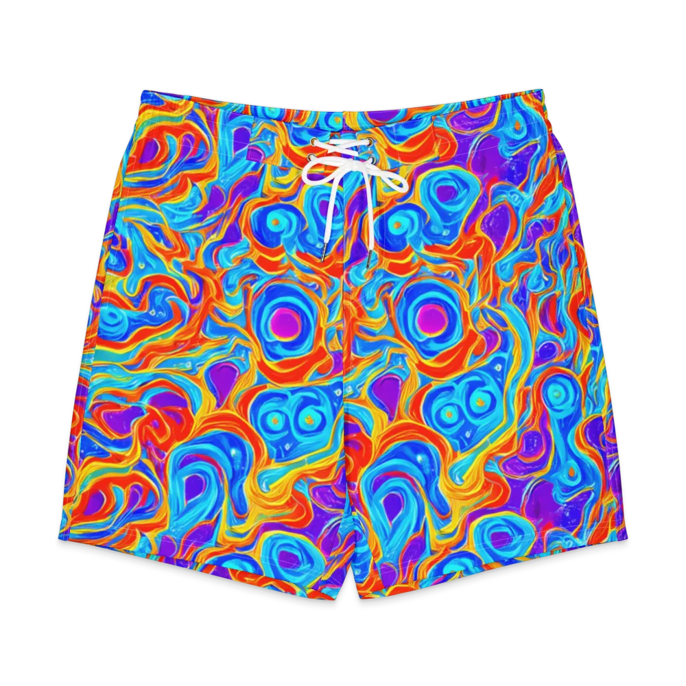 Saffron Labyrinth on Men's Board Shorts — Front