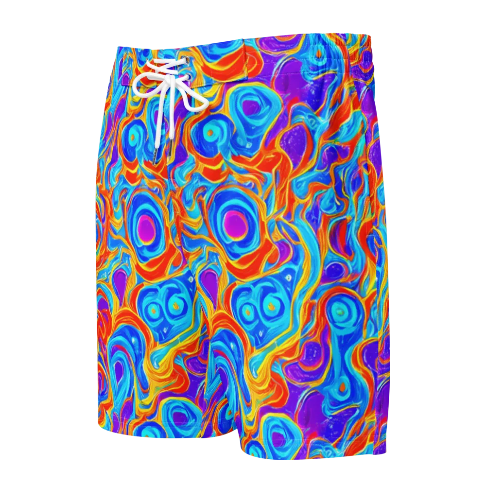 Saffron Labyrinth on Men's Board Shorts — Front