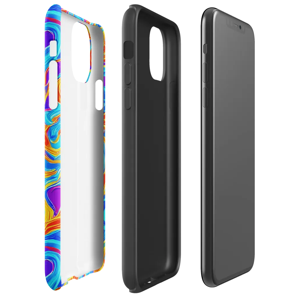 Saffron Labyrinth on Tough Case for iPhone® — Right