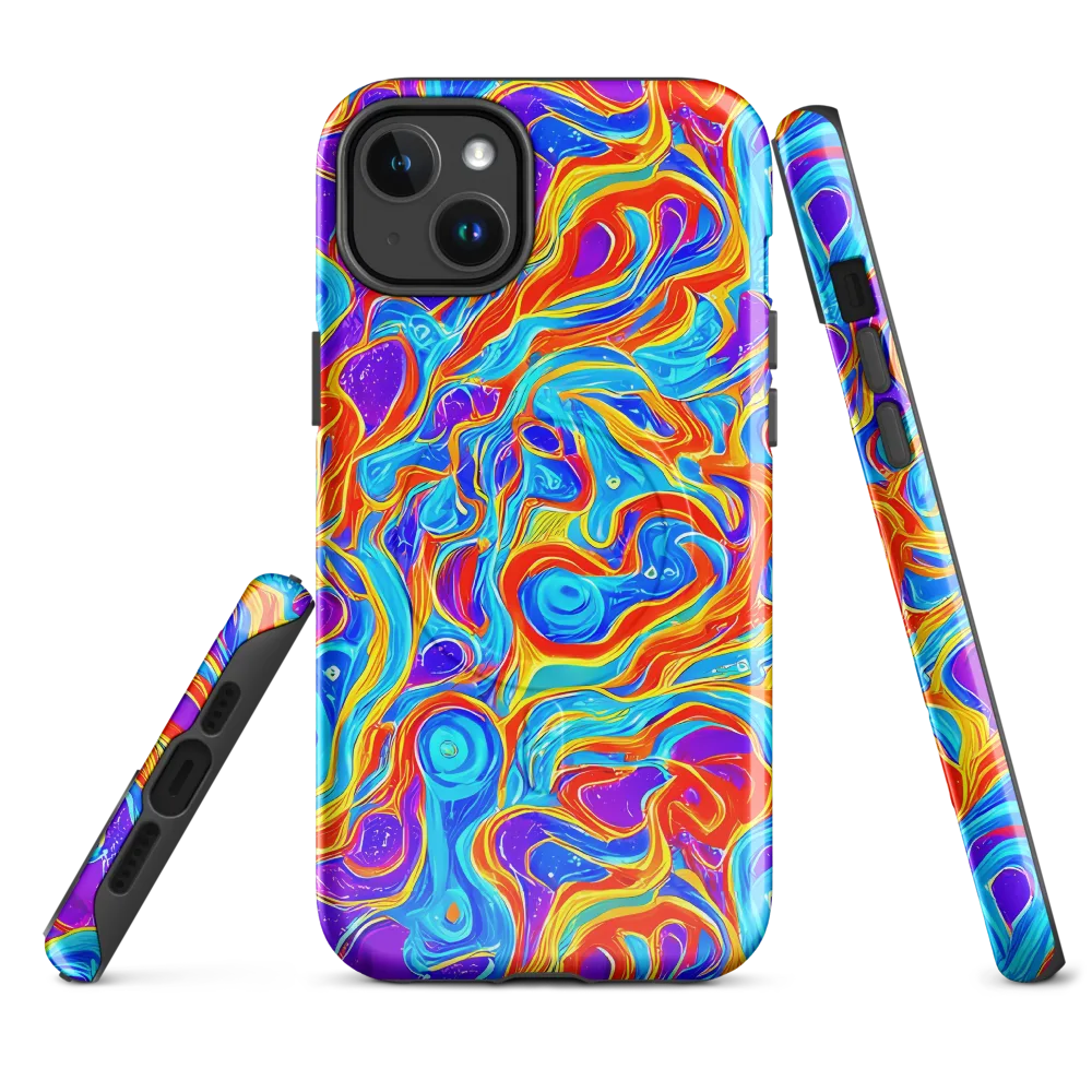 Saffron Labyrinth on MagSafe Tough Case for iPhone® — Front