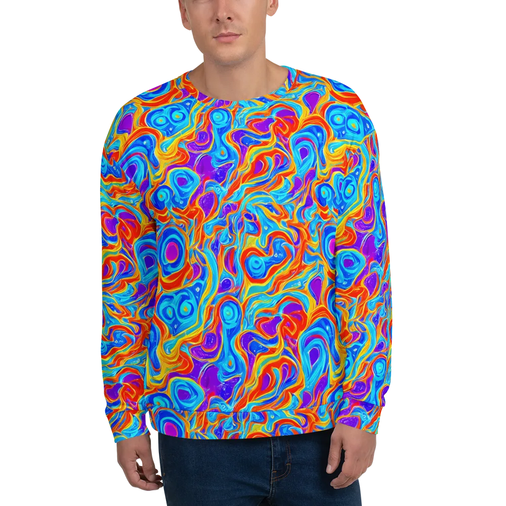 Saffron Labyrinth on Sweatshirt — Front