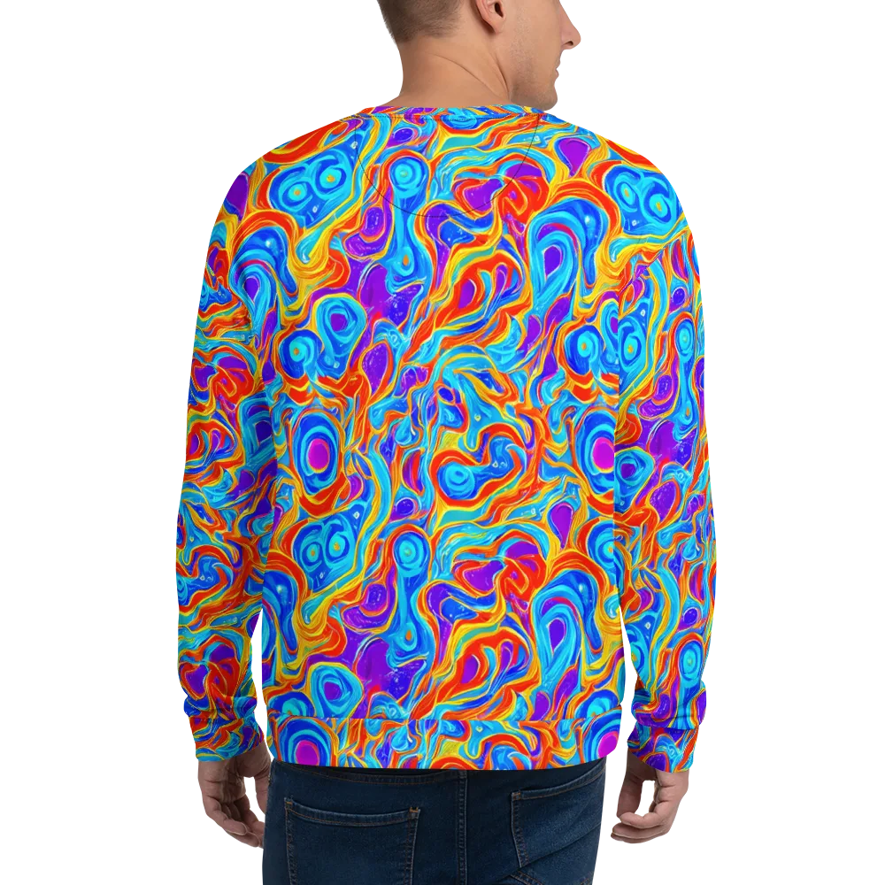 Saffron Labyrinth on Sweatshirt — Back