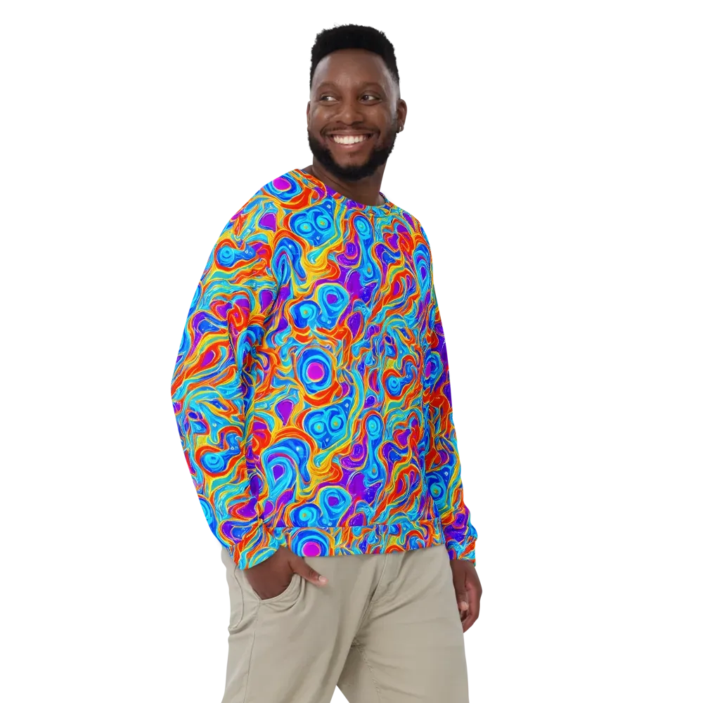 Saffron Labyrinth on Sweatshirt — Front