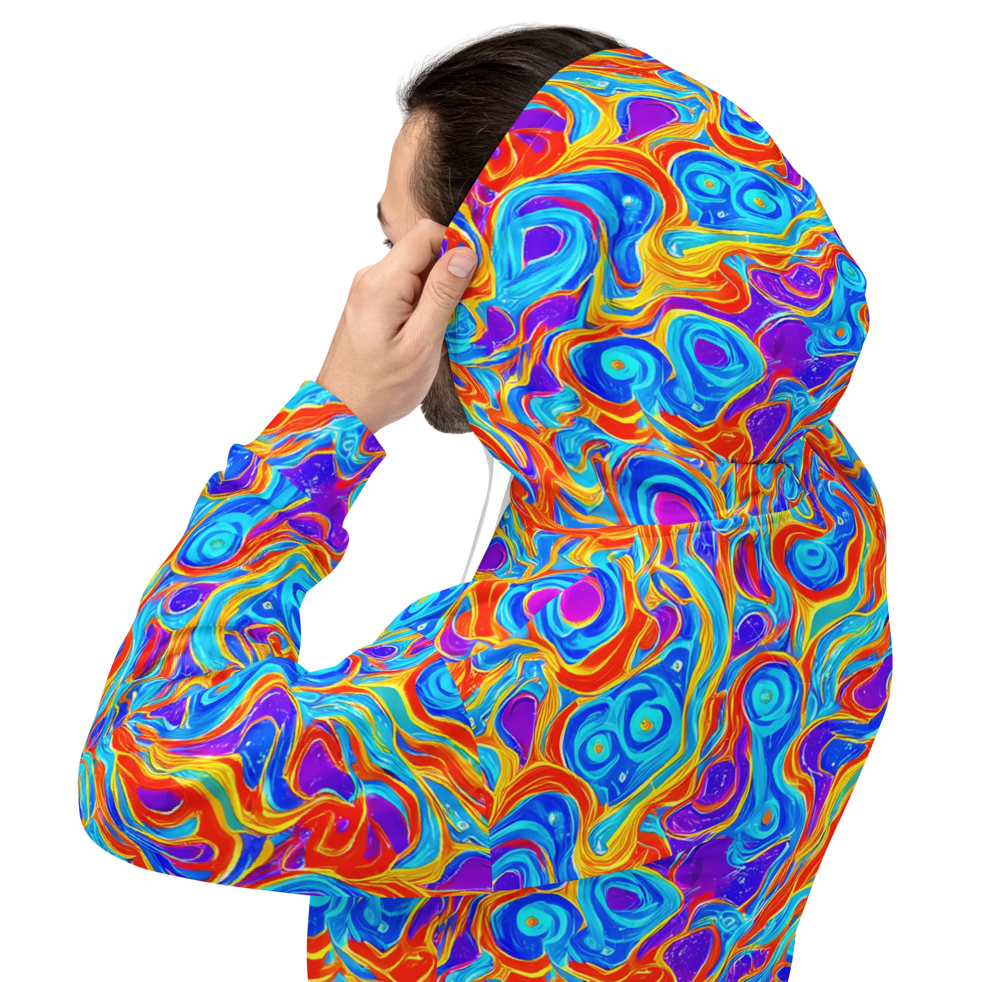 Saffron Labyrinth on Hoodie — Back