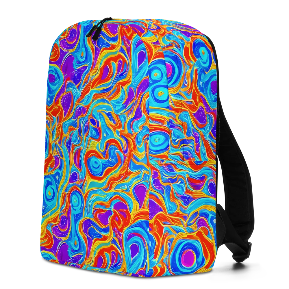 Saffron Labyrinth on Minimalist Backpack — Left