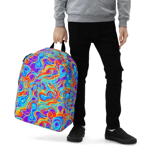 Saffron Labyrinth on a Minimalist Backpack