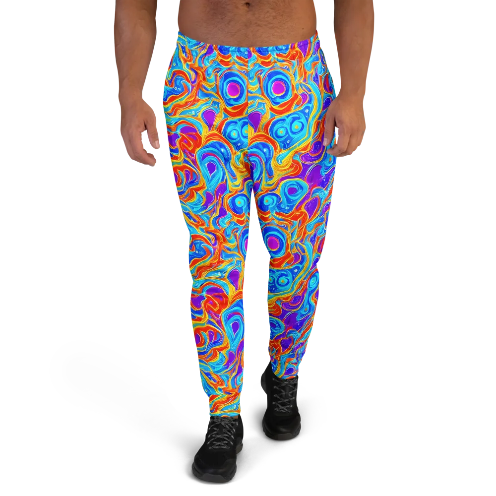 Saffron Labyrinth on Men's Joggers — Front