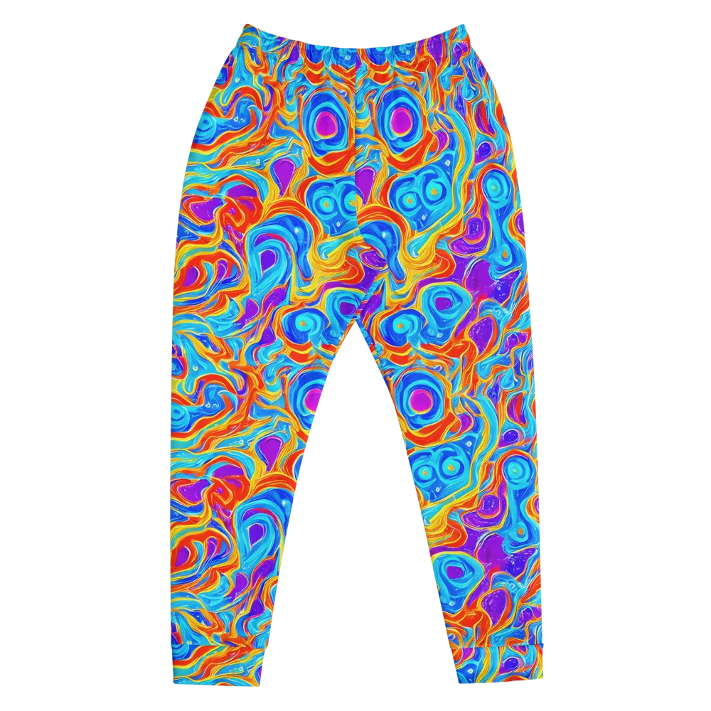 Saffron Labyrinth on Men's Joggers — Front