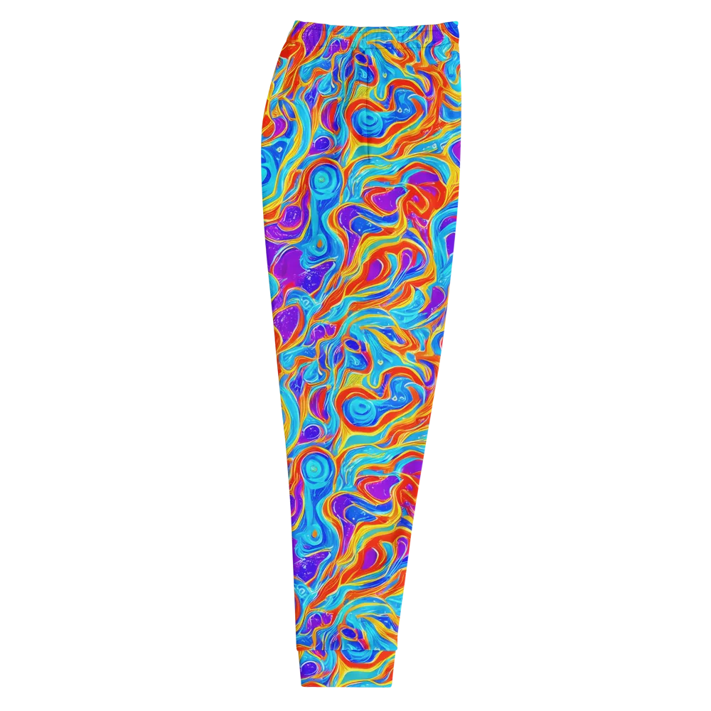 Saffron Labyrinth on Men's Joggers — Right