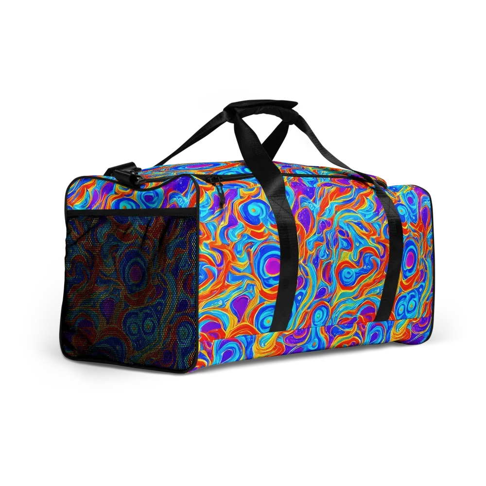 Saffron Labyrinth on Duffle Bag — Right Front
