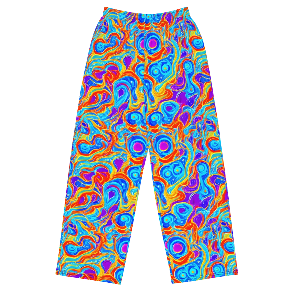 Saffron Labyrinth on Wide-Leg Pants — Front