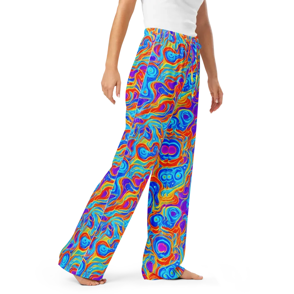 Saffron Labyrinth on Women's Pajama Pants — Right Front