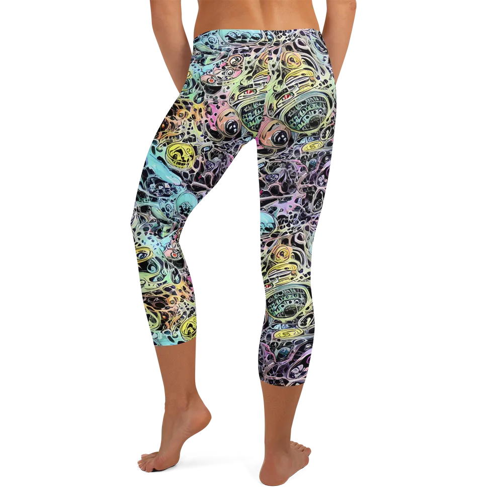 Prism Anarchy on Capri Leggings — Back
