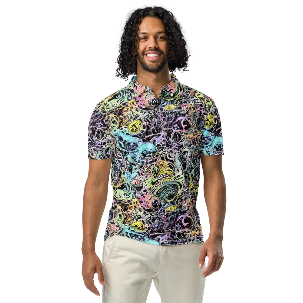 Prism Anarchy on Men's Slim Fit Polo Shirt — Front