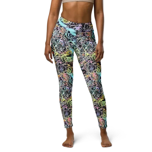 Prism Anarchy on a Yoga Leggings