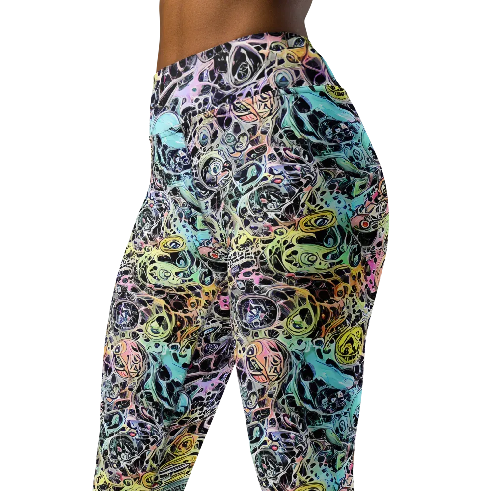 Prism Anarchy on Yoga Leggings — Left Front