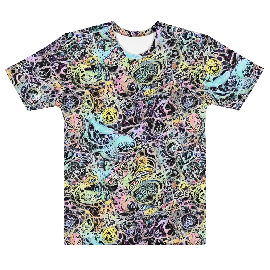 Prism Anarchy on Men's Cotton Crew Neck T-Shirt — Front