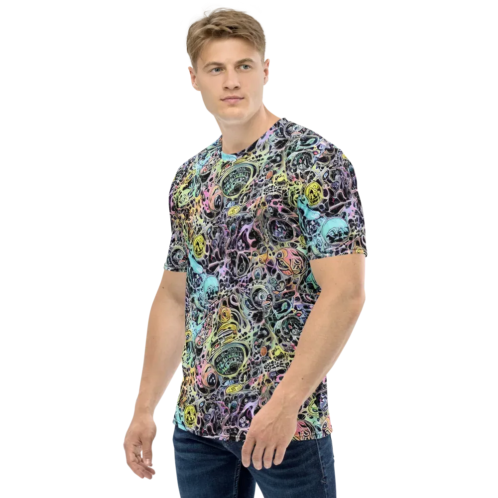 Prism Anarchy on Men's Crew Neck T-Shirt — Left