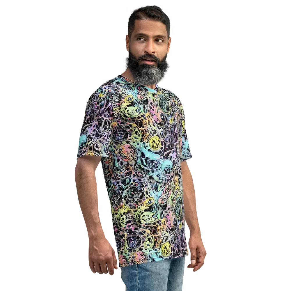 Prism Anarchy on Men's Crew Neck T-Shirt — Right