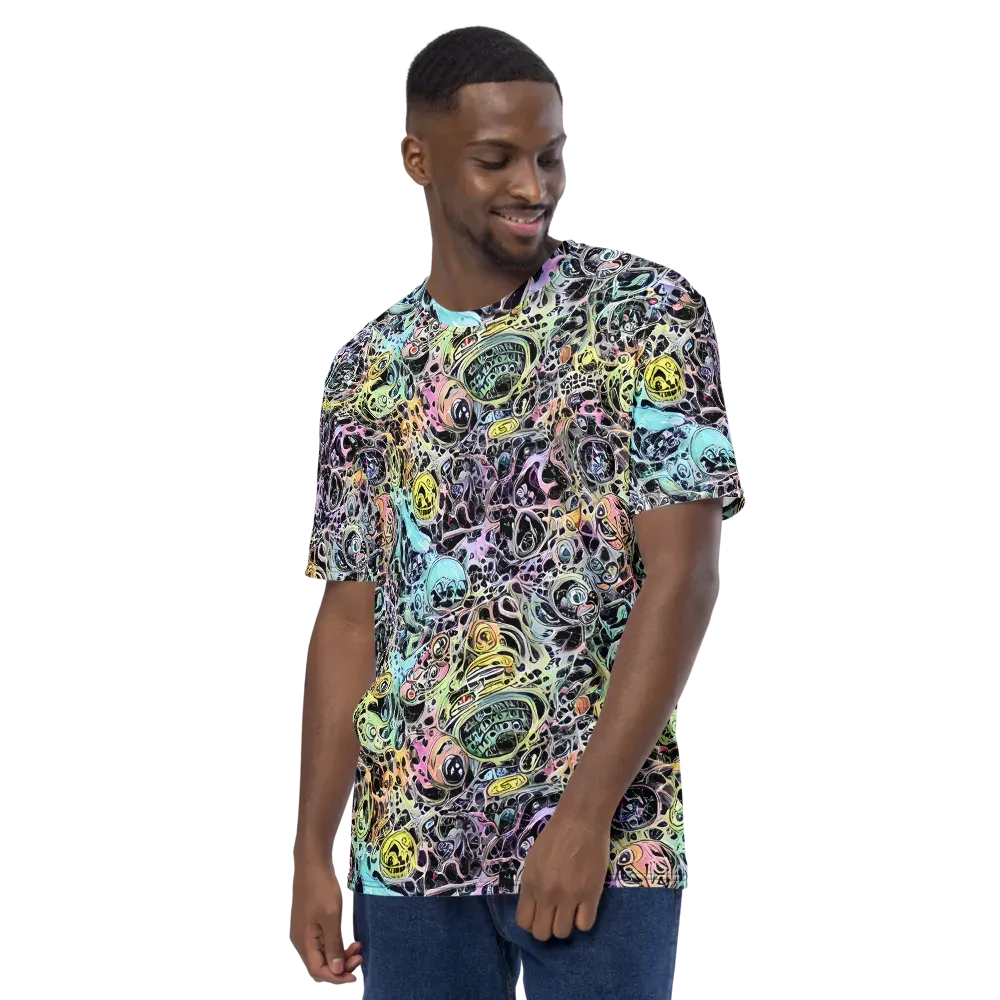 Prism Anarchy on Men's Crew Neck T-Shirt — Left