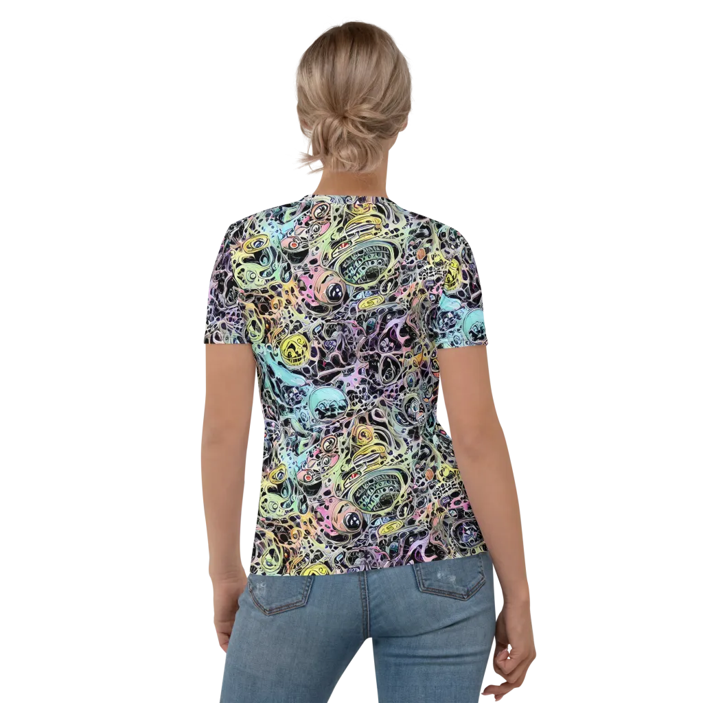 Prism Anarchy on Women's Crew Neck T-Shirt — Back