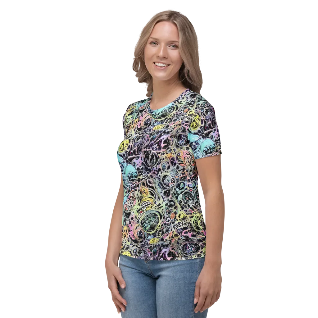 Prism Anarchy on Women's Crew Neck T-Shirt — Left
