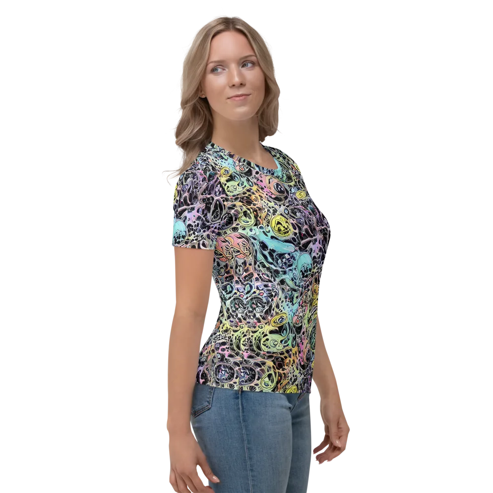 Prism Anarchy on Women's Crew Neck T-Shirt — Right