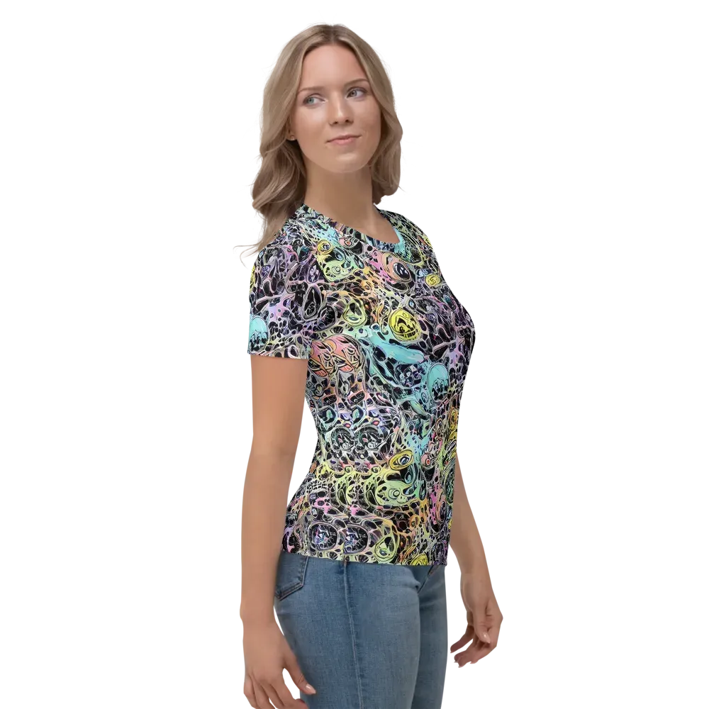 Prism Anarchy on Women's Crew Neck T-Shirt — Right