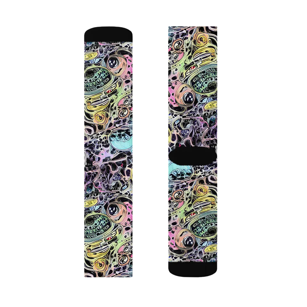 Prism Anarchy on Socks — Left Sock