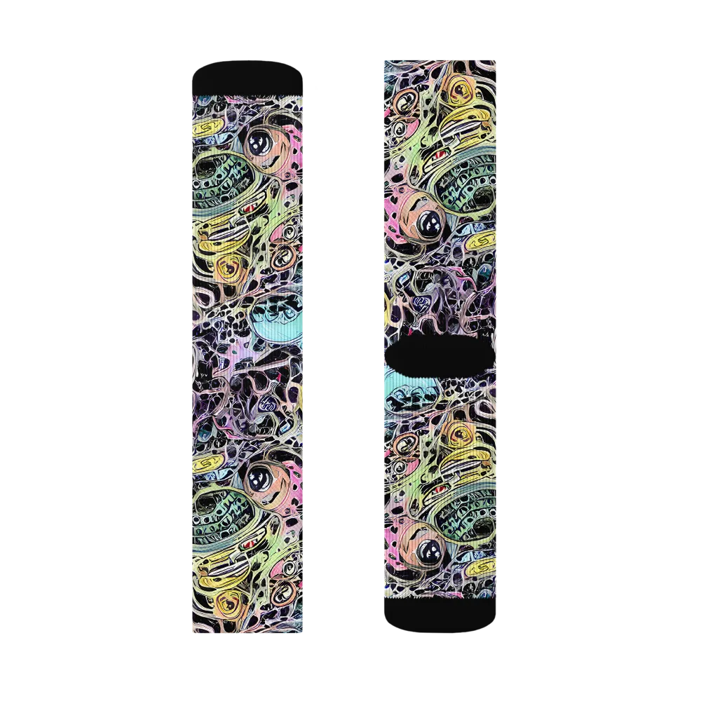 Prism Anarchy on Socks — Right Sock