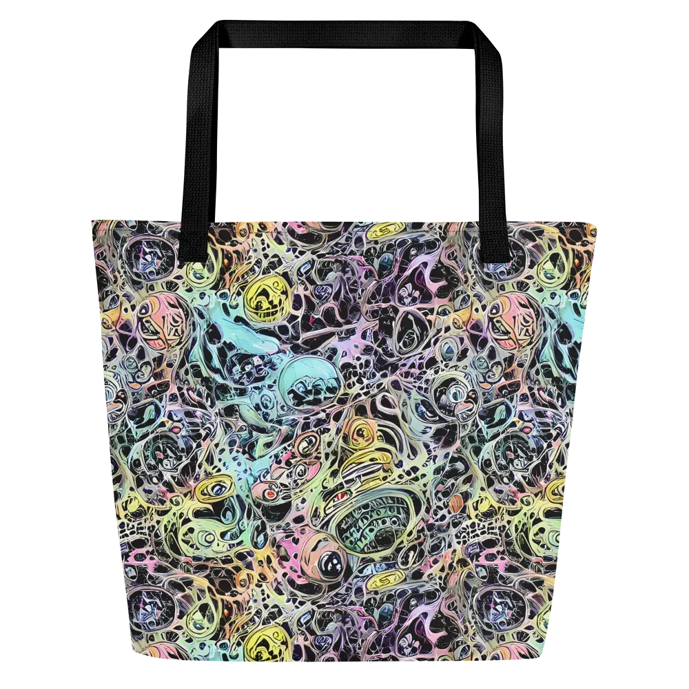 Prism Anarchy on Large Tote Bag W/ Pocket — Front
