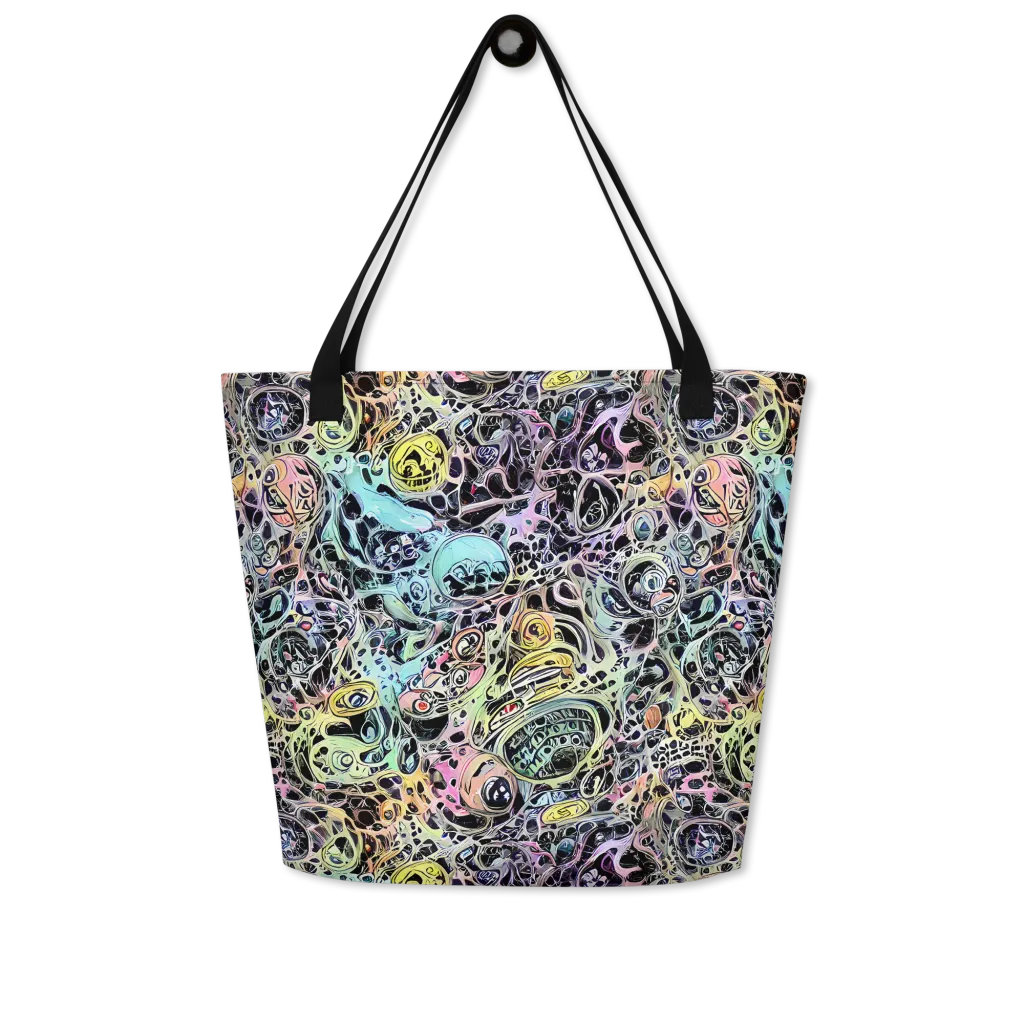Prism Anarchy on Large Tote Bag W/ Pocket — Front