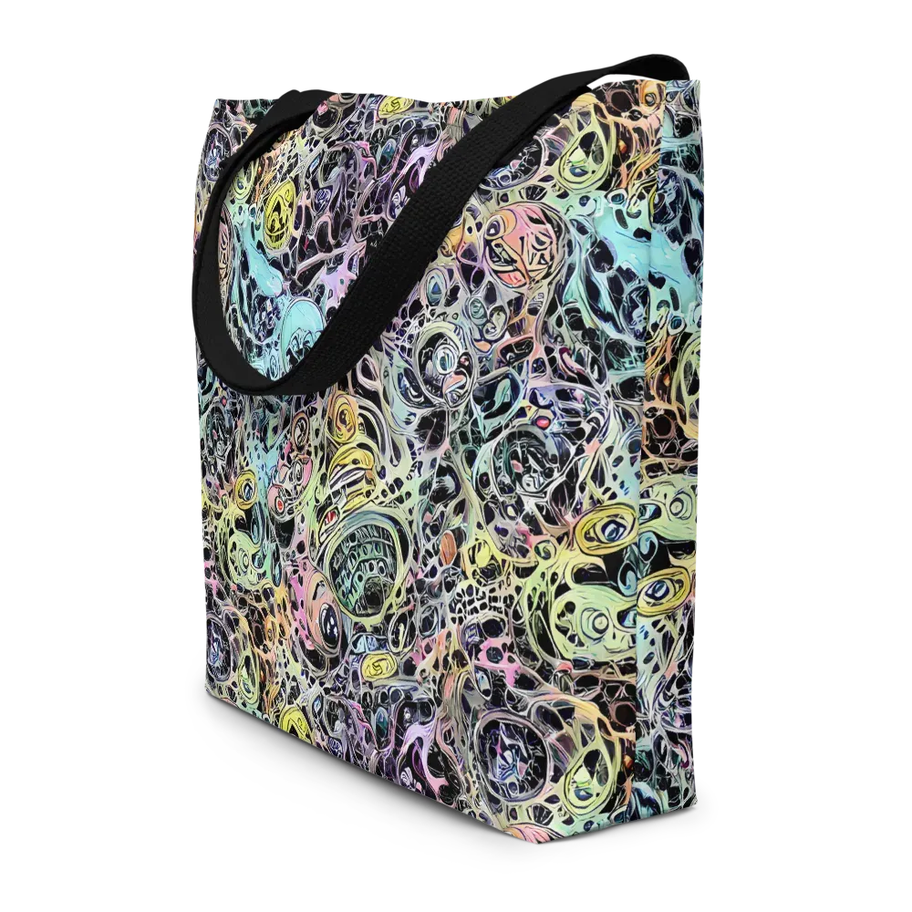 Prism Anarchy on Large Tote Bag W/ Pocket — Front