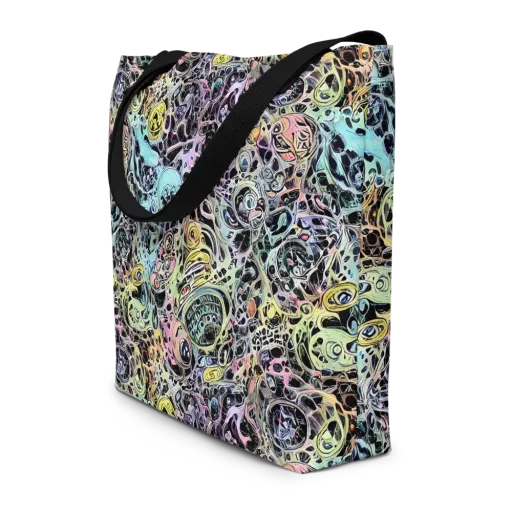 Prism Anarchy on a Large Tote Bag W/ Pocket