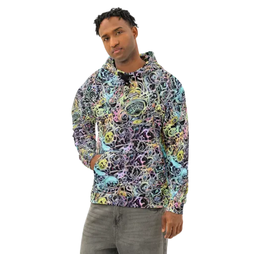 Prism Anarchy on a Cotton Hoodie