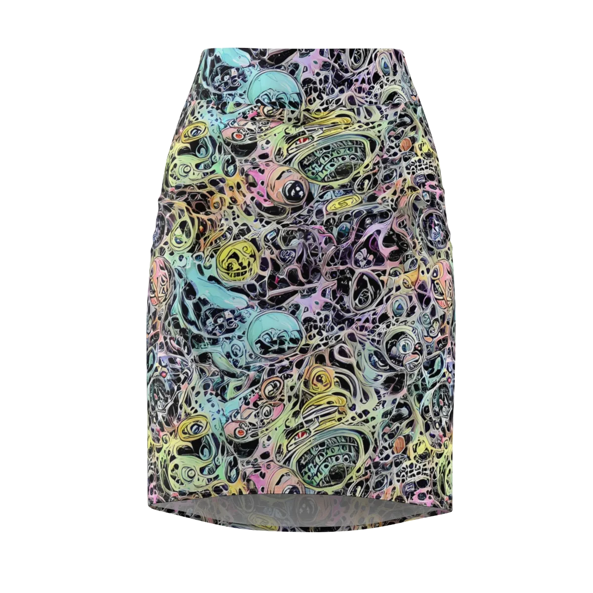 Prism Anarchy on Pencil Skirt — Front