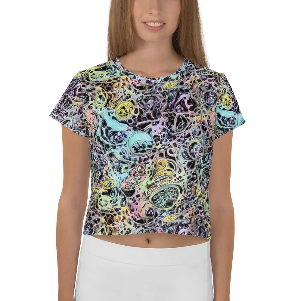 Prism Anarchy on Crop Tee — Front