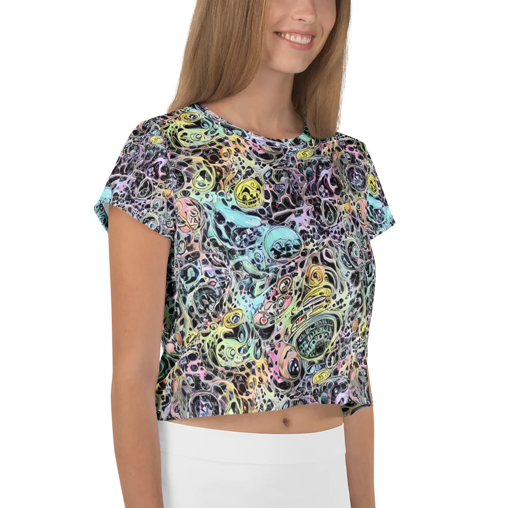 Prism Anarchy on Crop Tee — Right
