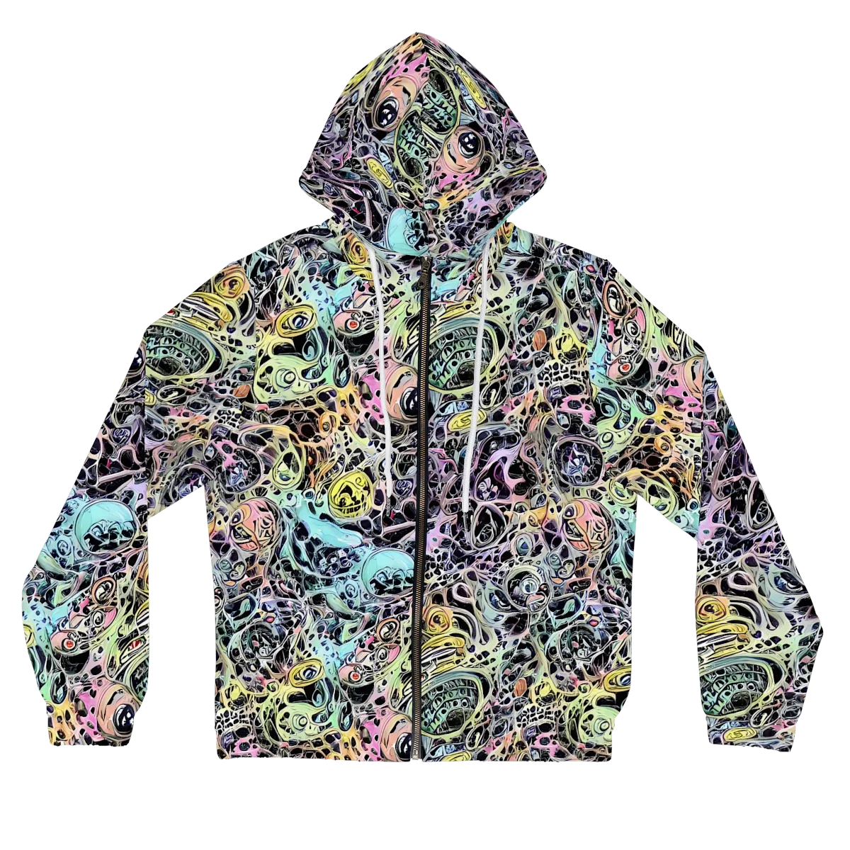 Prism Anarchy on Women's Full-Zip Hoodie — Front