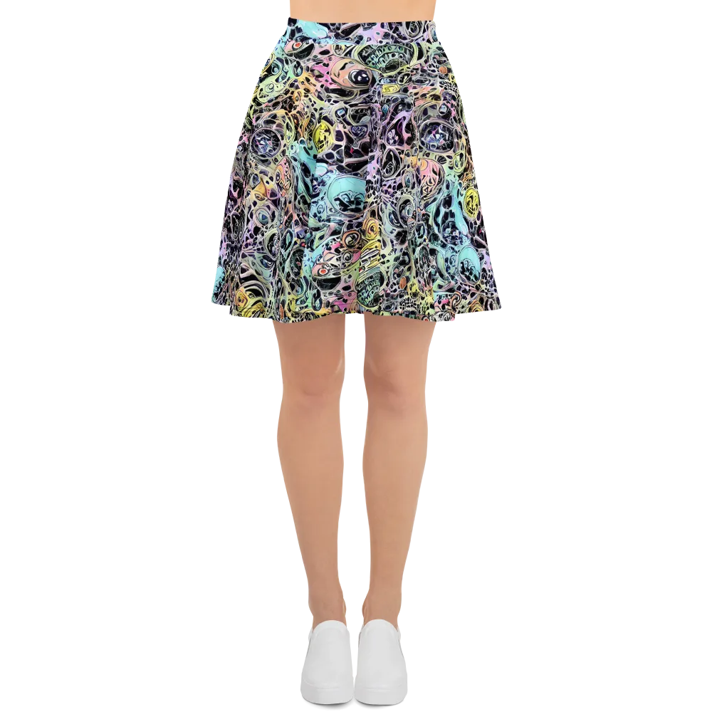 Prism Anarchy on Skater Skirt — Front