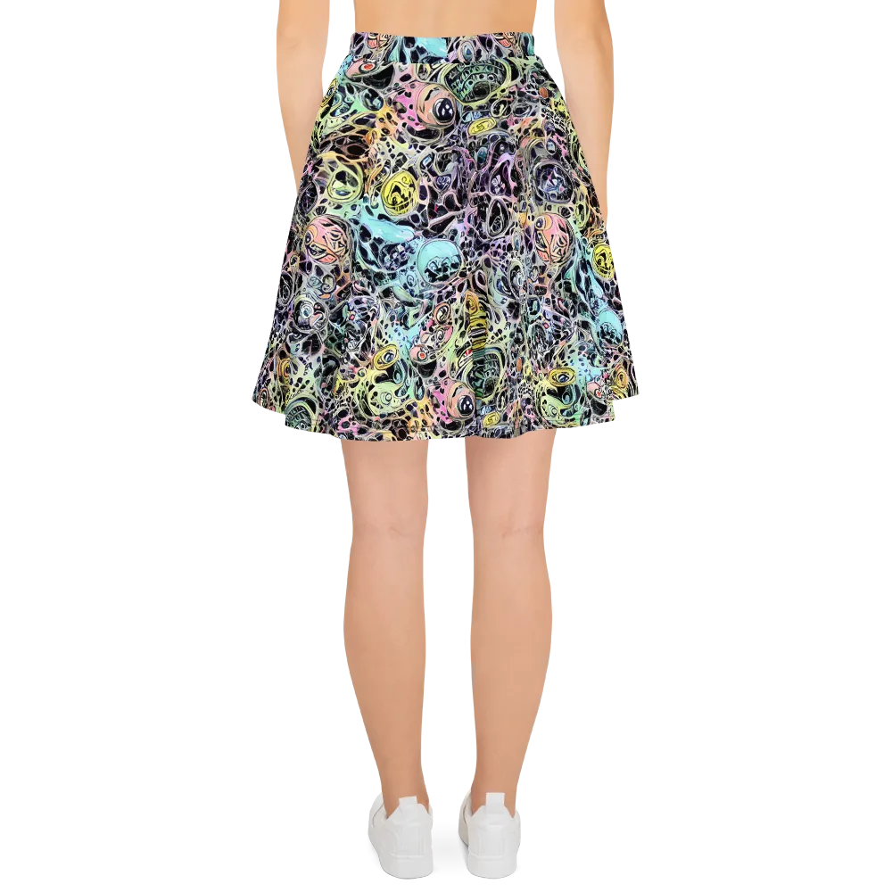 Prism Anarchy on Skater Skirt — Back