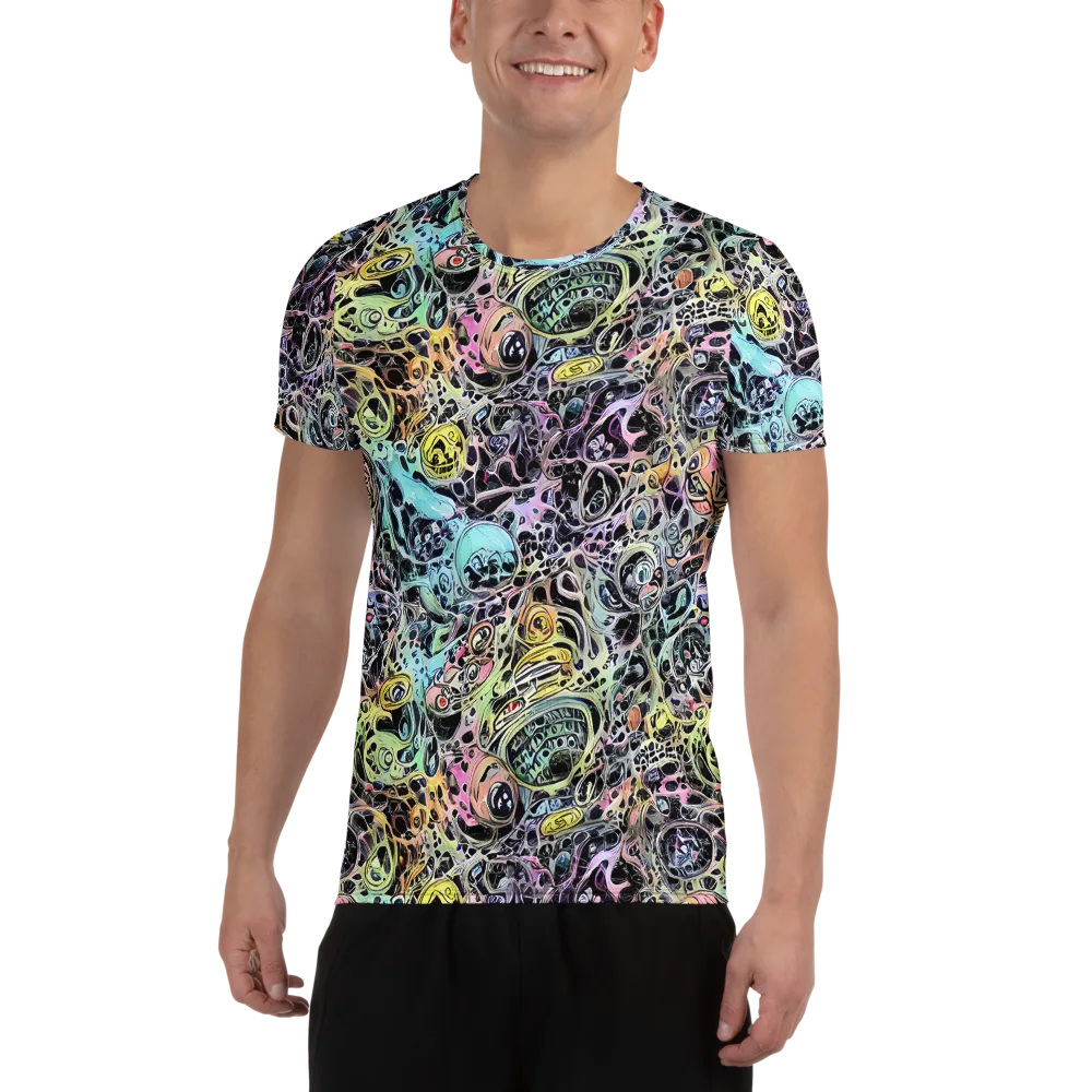Prism Anarchy on Men's Athletic T-Shirt — Front