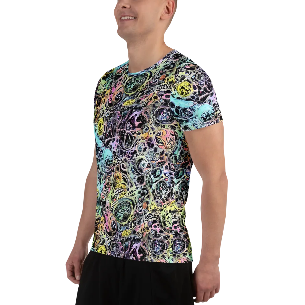 Prism Anarchy on Men's Athletic T-Shirt — Left
