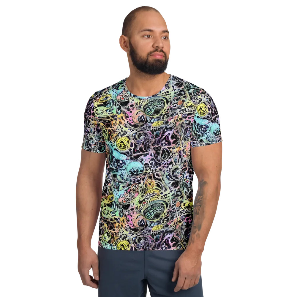 Prism Anarchy on Men's Athletic T-Shirt — Front