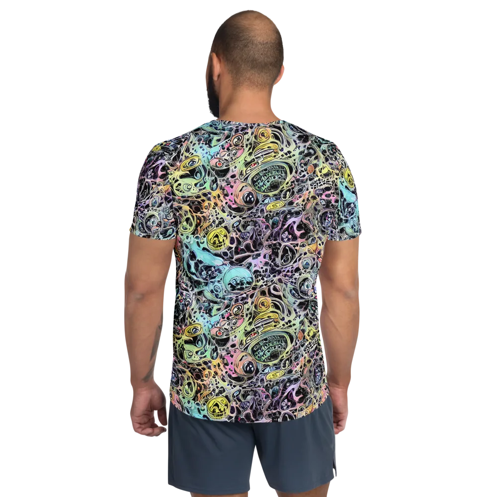 Prism Anarchy on Men's Athletic T-Shirt — Back