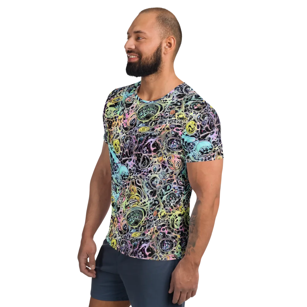 Prism Anarchy on Men's Athletic T-Shirt — Left