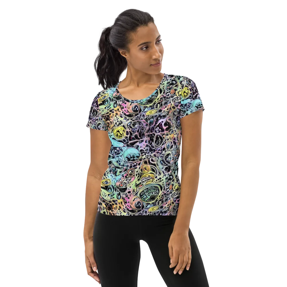 Prism Anarchy on Women's Athletic T-Shirt — Front