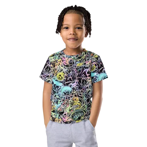 Prism Anarchy on a Kids Crew Neck T-Shirt